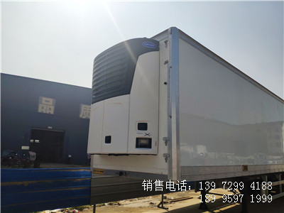 程力轻量化13米6半挂海鲜冷藏车厂家价格配置