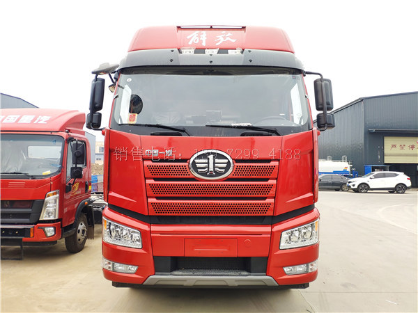 国六大型新款9米6解放J6P前四后八肉钩冷藏车厂家价格配置图片