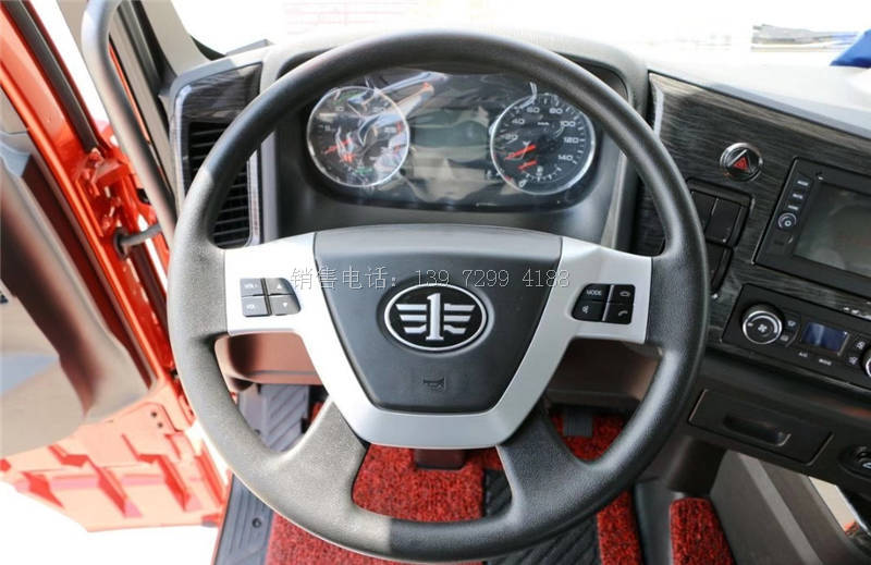 国六大型新款9米6解放JH6前四后八肉钩冷藏车厂家价格配置图片