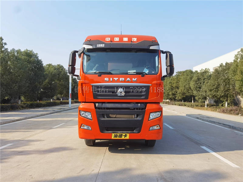 国六大型新款9米6冷藏车重汽汕德卡G7前四后八冷藏车厂家价格配置图片