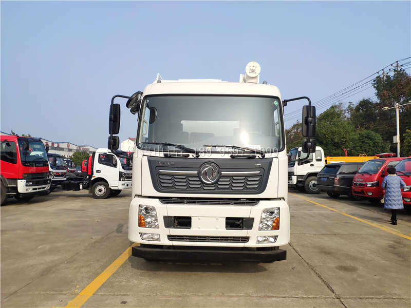 电动15吨单桥东风天锦VR小三轴散装饲料运输车厂家价格配置图片