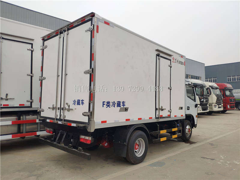 国六小型4米2蓝牌东风凯普特冷藏车厂家报价配置图片