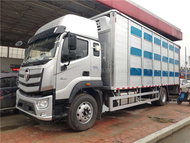 福田欧航铝合金拉猪运输车