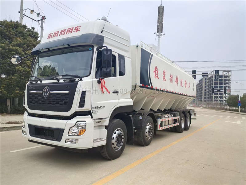 东风天龙散装饲料运输车