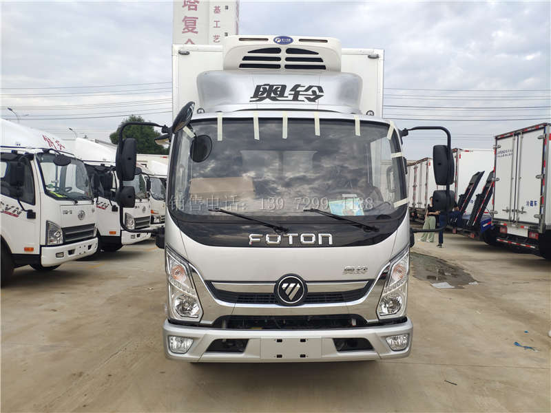 国六福田奥铃蓝牌4米2冷藏车厂家