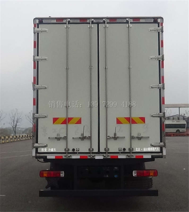 国六福田欧曼小三轴冷藏车价格