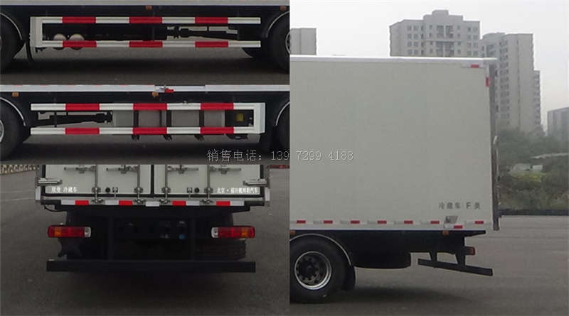 国六福田欧曼小三轴冷藏车价格