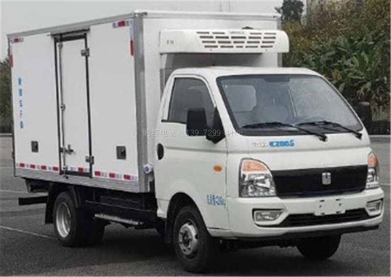 吉利纯电动绿牌3米5冷藏车