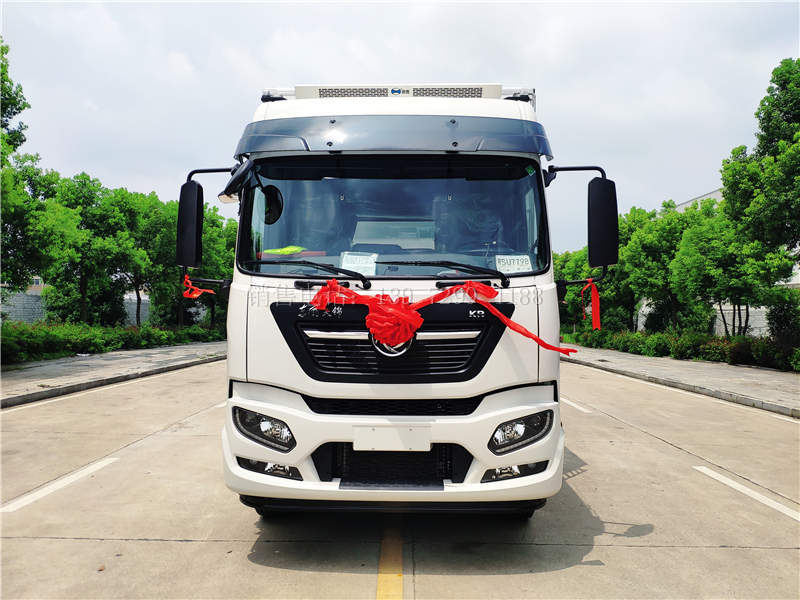 国六东风天锦KR6米8肉钩冷藏车价格图片