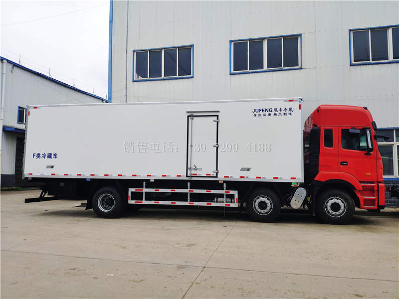 国六江淮格尔发小三轴9米6冷藏车价格图片