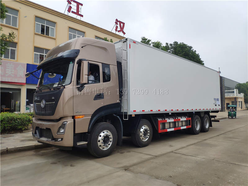 9米6东风天龙前四后八冷藏车详细配置参数