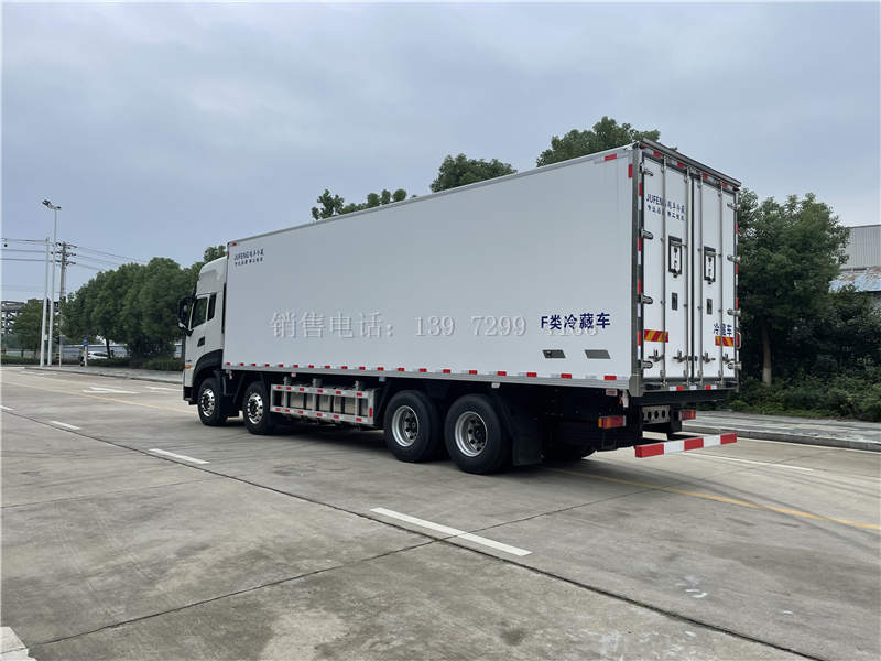 9米6东风天龙肉钩冷藏车多少钱?