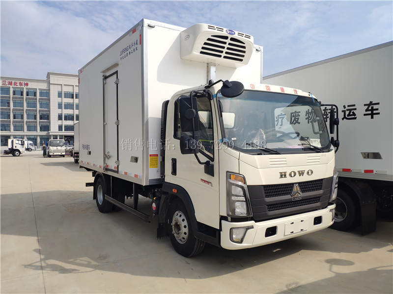 国六重汽统帅4.2米康机156马力冷藏车价格图片