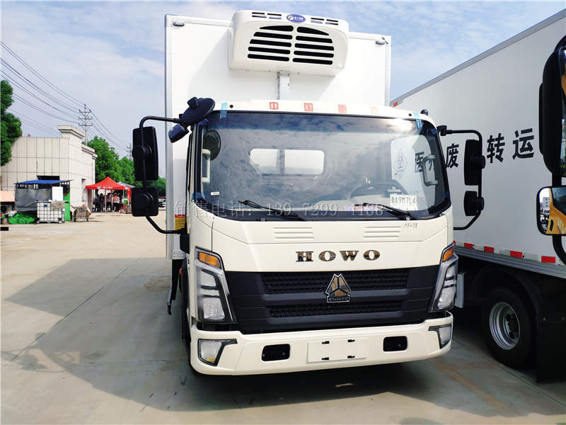 国六重汽统帅4.2米康机156马力冷藏车价格图片