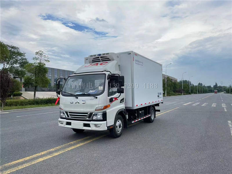 蓝牌4米2江淮骏铃V5冷藏车价格