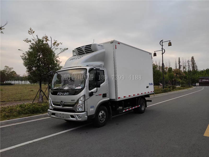 蓝牌轻卡4米2福田奥铃速运冷藏车价格