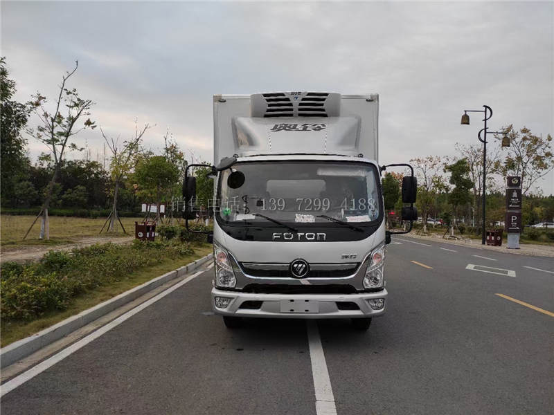 蓝牌轻卡4米2福田奥铃速运冷藏车价格