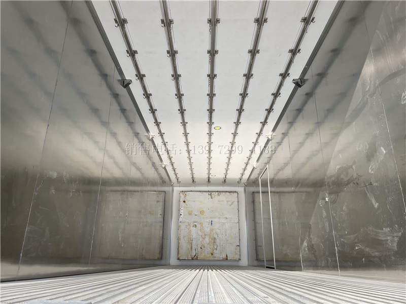 自动挡9米6福田欧曼EST不锈钢肉钩冷链冷藏运输车价格