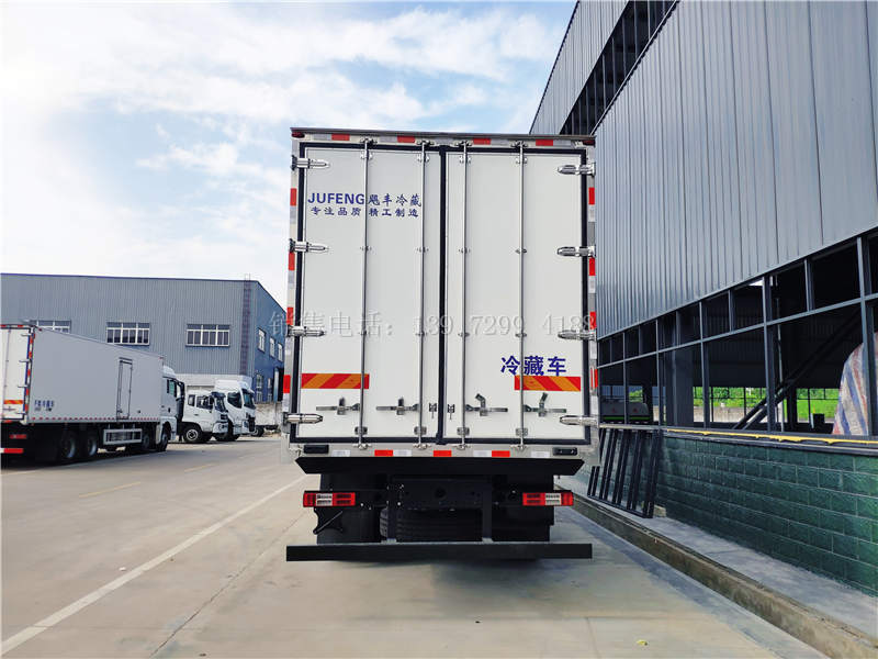 自动挡9米6福田欧曼EST不锈钢肉钩冷链冷藏运输车价格