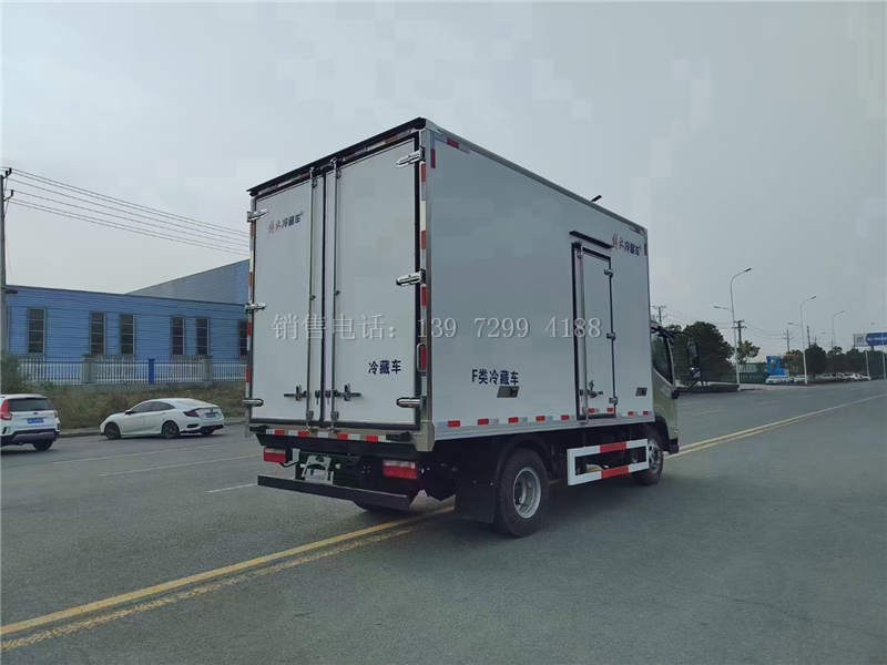 国六新款蓝牌4米2解放领途宽体冷藏运输车价格