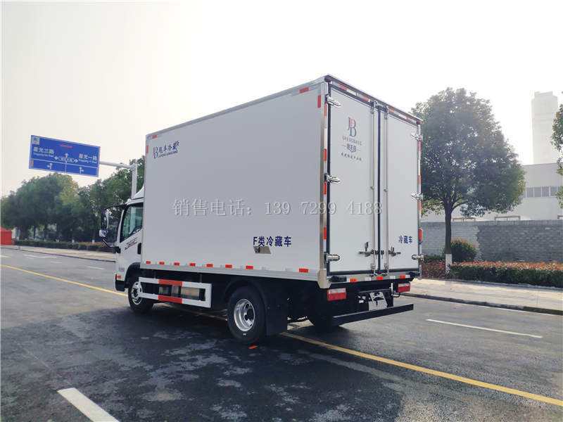 蓝牌宽箱体4米2解放J6F冷藏运输车价格