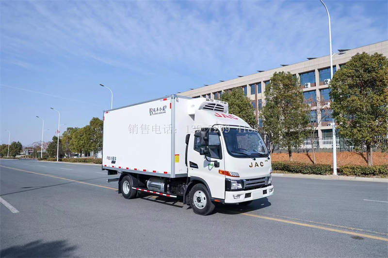 蓝牌4米2江淮帅铃E中体冰博士冷藏运输车价格