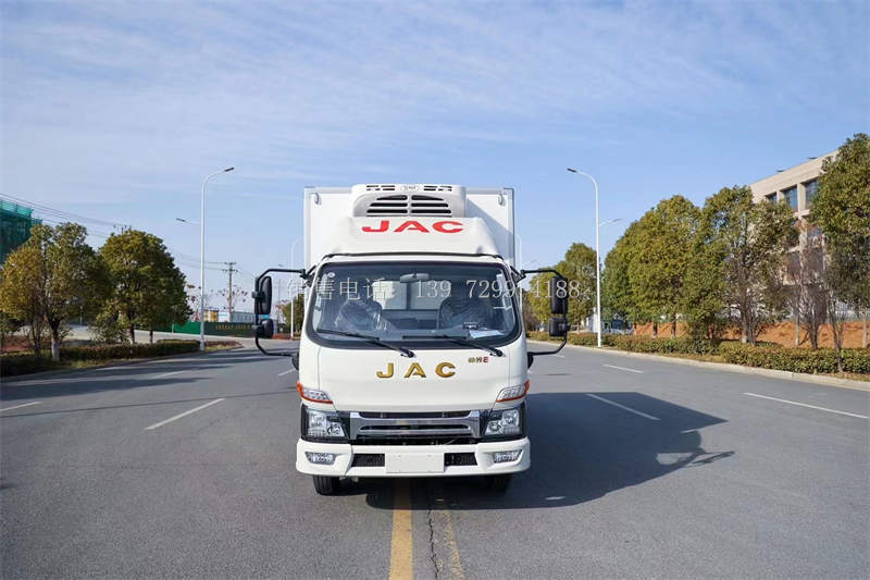 国六4米2江淮骏铃v5安康150马力货箱式冷藏车价格