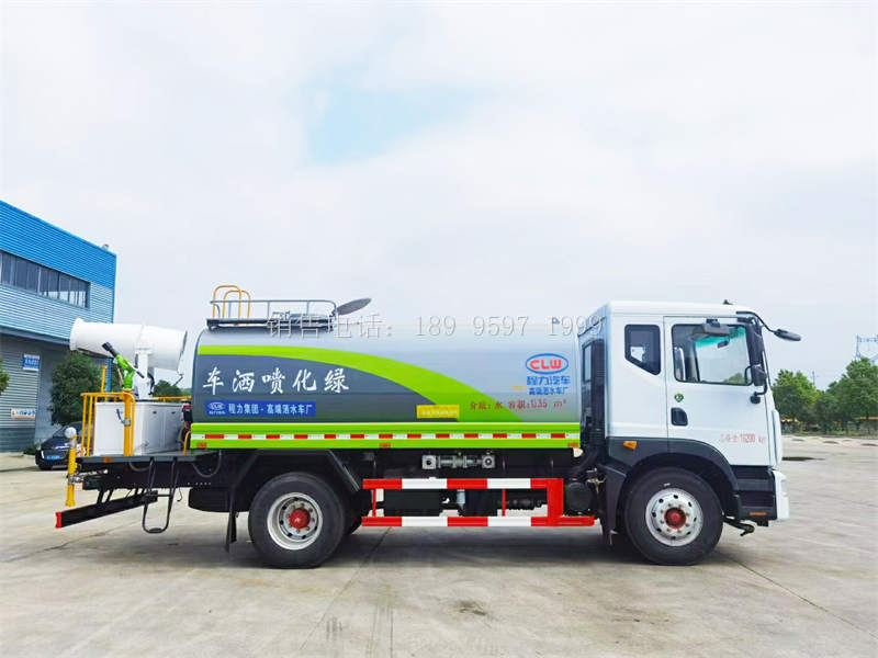 14方东风多利卡D9雾炮降尘洒水车