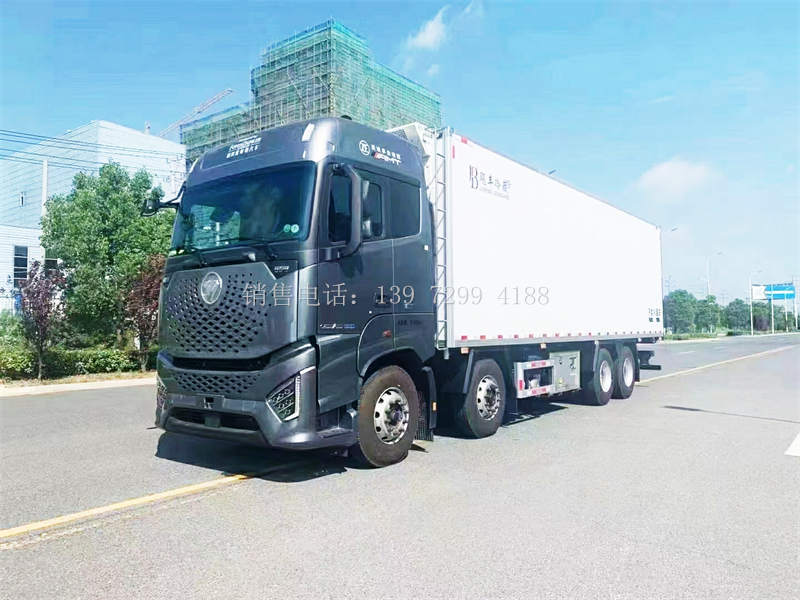 全新9米6福田欧曼银河冷藏厢式车价格