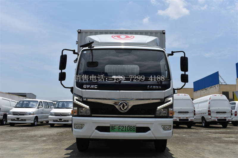 新款4米2东风福瑞卡新能源混动绿牌冷藏车价格