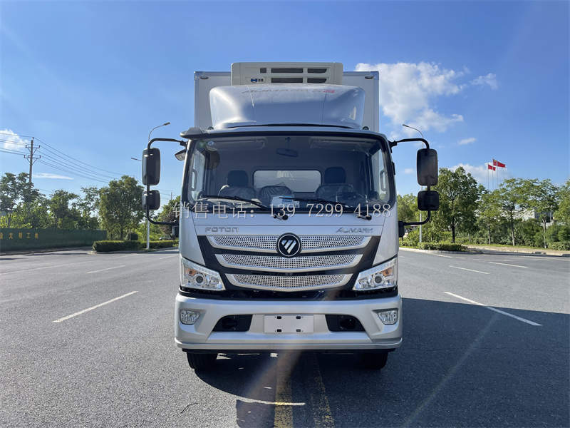 5米1福田欧马可S3排半肉钩冷藏车价格