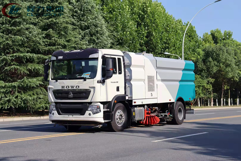 国六16方重汽豪沃多功能洗扫车价格