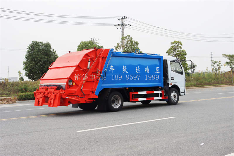 9方东风凯普特翻转架式压缩垃圾车价格