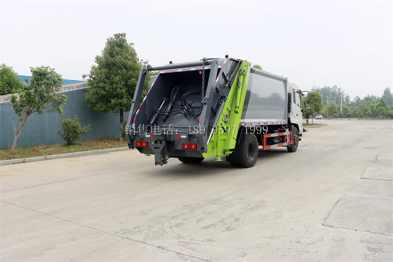 14方东风天锦摆臂垃圾斗式压缩垃圾车价格