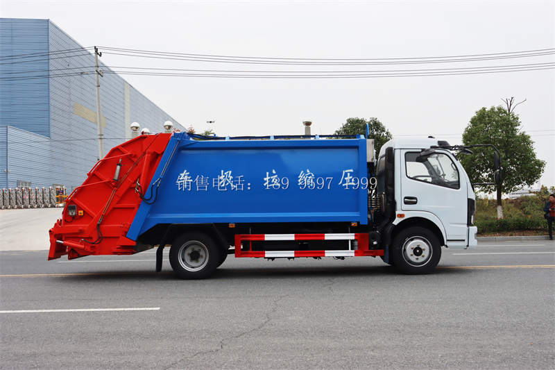 9方东风凯普特翻转架式压缩垃圾车价格