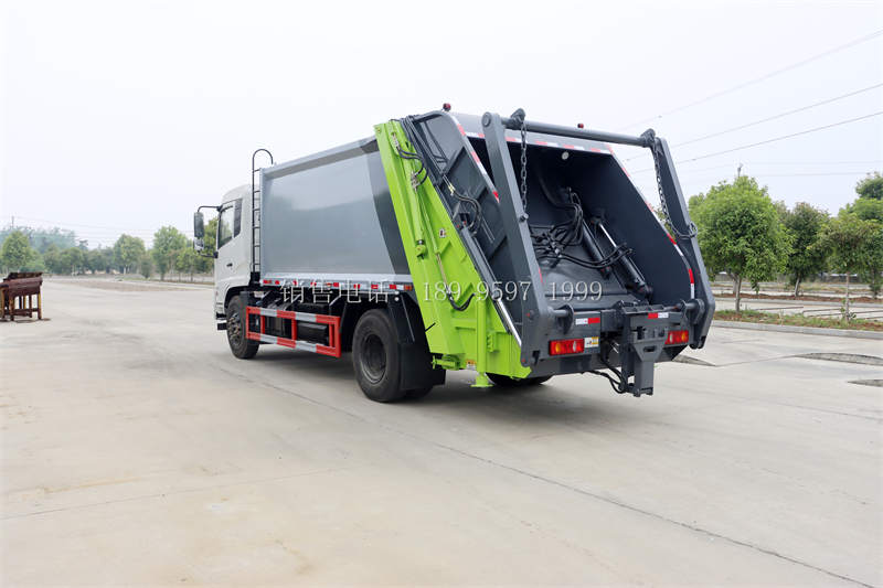 14方东风天锦摆臂垃圾斗式压缩垃圾车价格