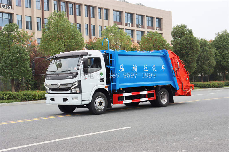 9方东风凯普特翻转架式压缩垃圾车价格