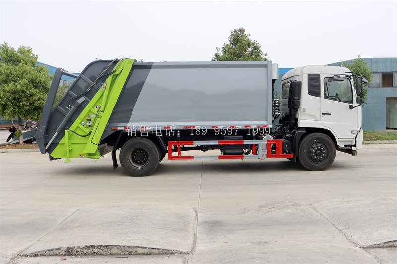 14方东风天锦摆臂垃圾斗式压缩垃圾车价格