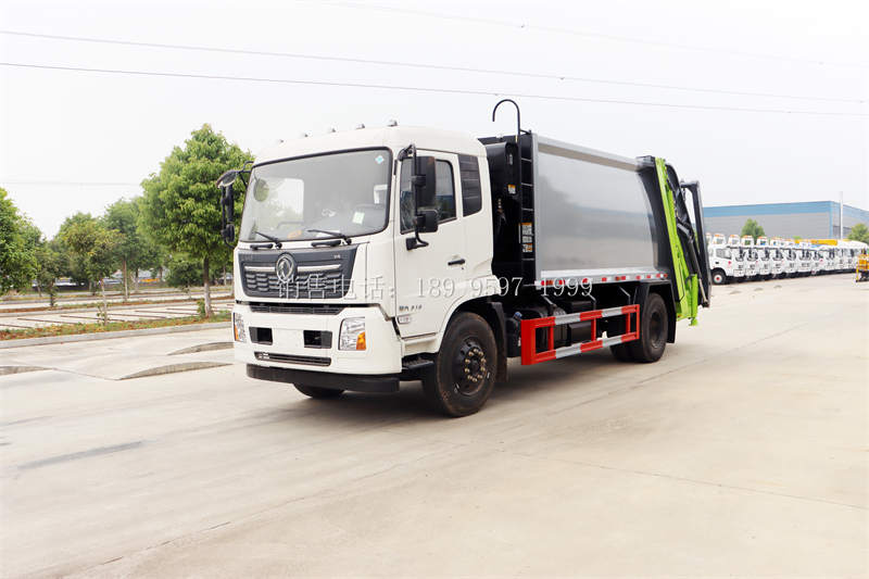 14方东风天锦摆臂垃圾斗式压缩垃圾车价格