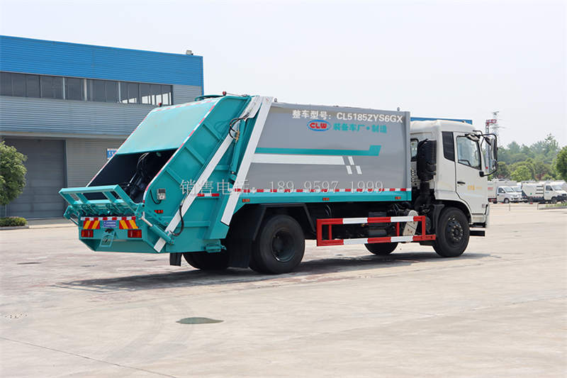 14方东风天锦翻转架式压缩垃圾车厂家价格