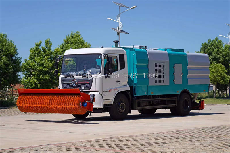 程力东风天锦VR除雪滚后置吸尘车厂家价格