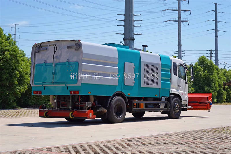 程力东风天锦VR除雪滚后置吸尘车厂家价格