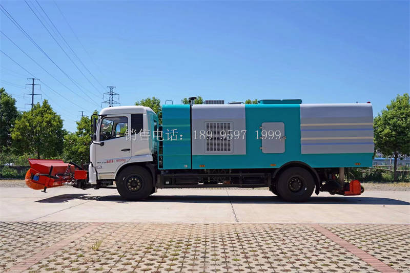 程力东风天锦VR除雪滚后置吸尘车厂家价格