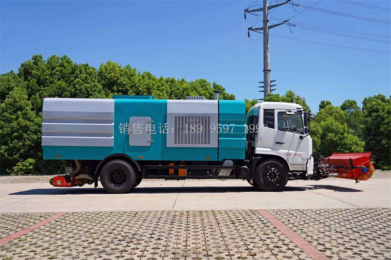 程力东风天锦VR除雪滚后置吸尘车厂家价格