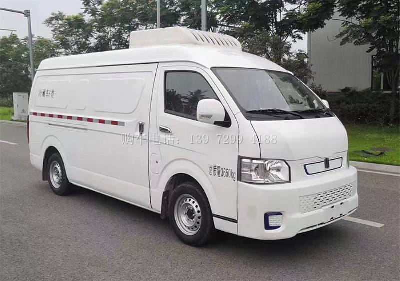 面包式吉利E6纯电动绿牌冷藏车价格