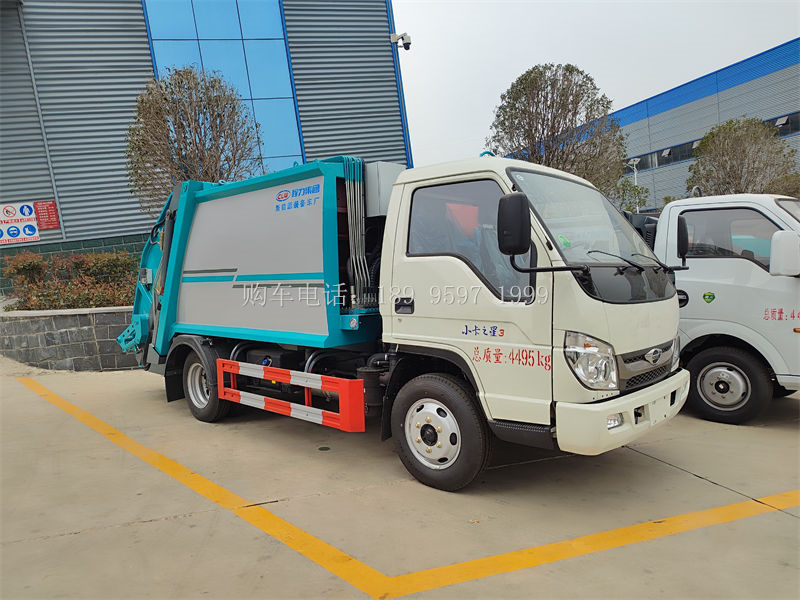 【蓝牌福田小卡之星3压缩垃圾车】