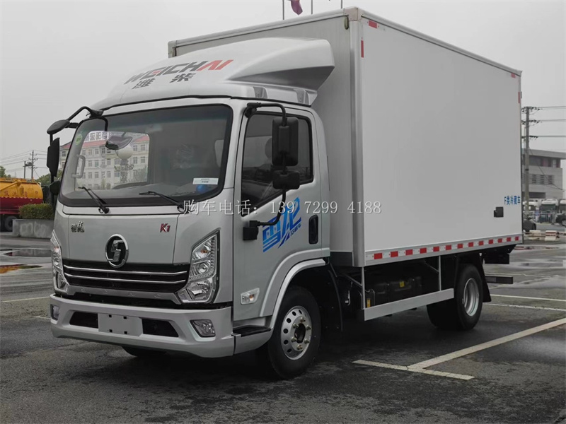 蓝牌4米2陕汽徳龙雪龙K1冷藏车