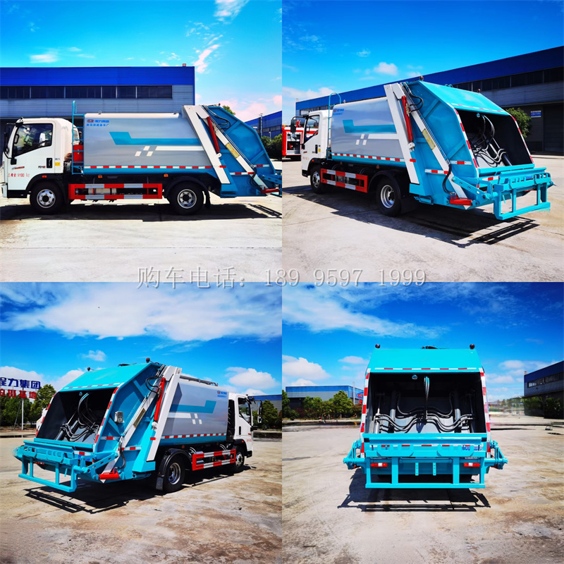 出口8方重汽豪沃压缩垃圾车