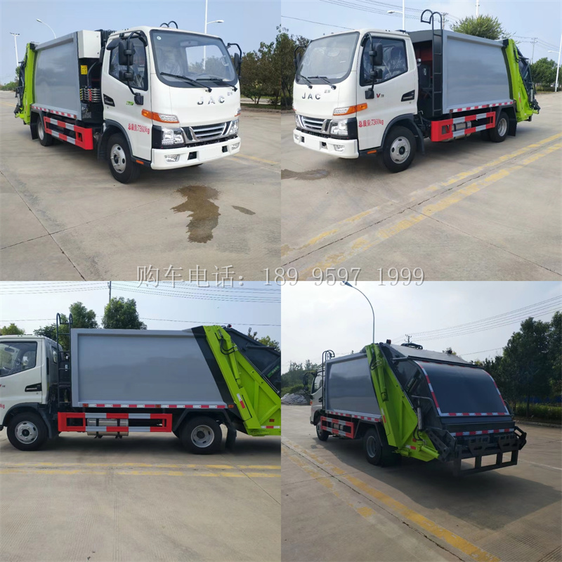 6方江淮骏铃V3压缩式垃圾车