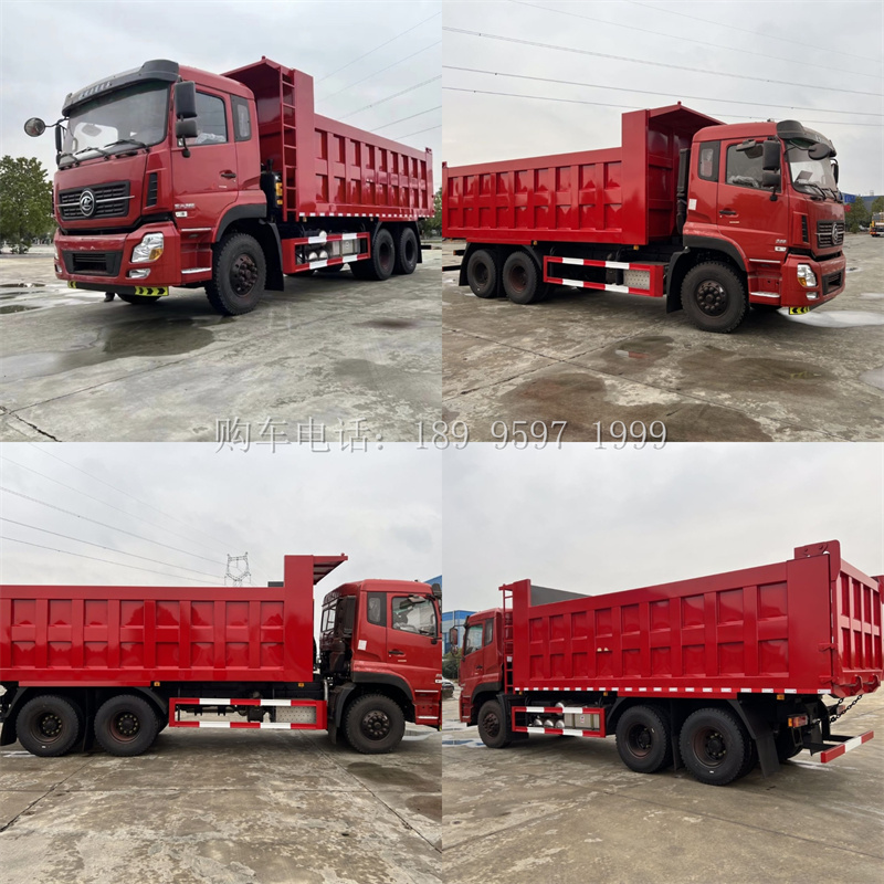 程力出口型国三东风后八轮自卸车